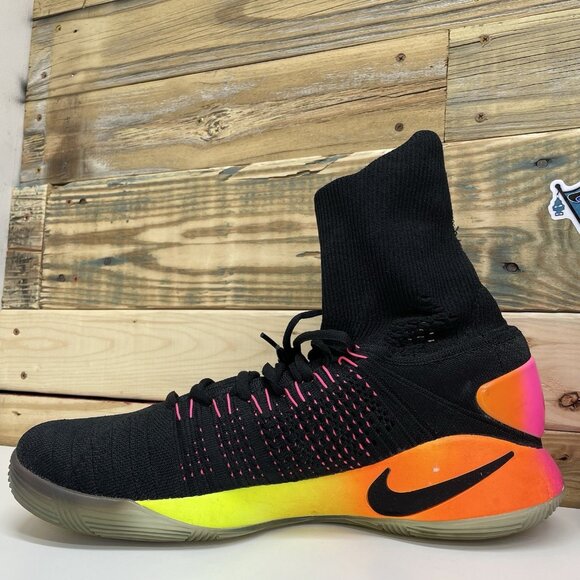 Nike Hyperdunk 2016 Flyknit Unlimited Athletic Shoes Men’s Sz 15 Yellow Gradient main image 9
